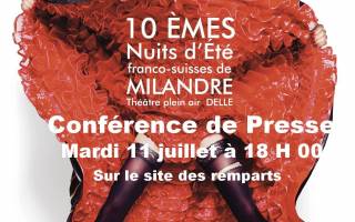 Conférence de Presse sur le site des remparts