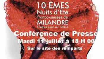 Conférence de Presse sur le site des remparts