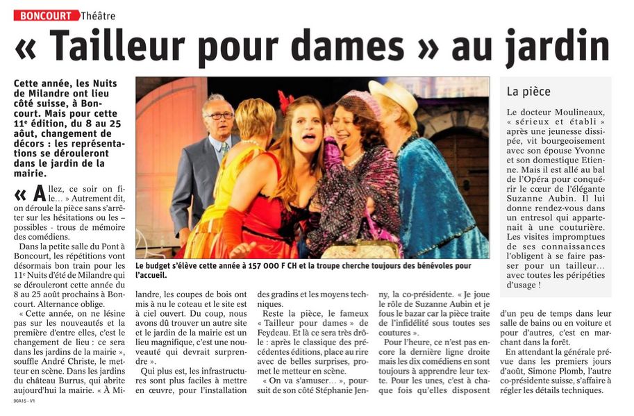 Article Est Républicain du 19 juin 2019
